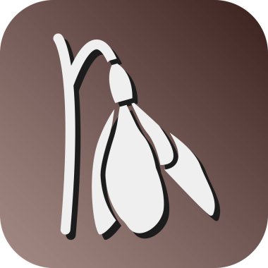 Kişisel ve ticari kullanım için Kar Damlası Vektörü Gradyan Arkaplan Simgesi