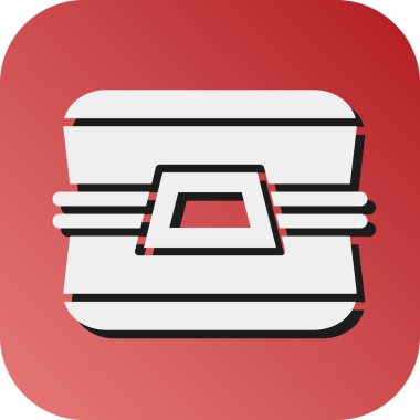 Kişisel ve Ticari Kullanım İçin Beslenme Kutusu Vektörü Glyph Gradyan Arkaplan Simgesi