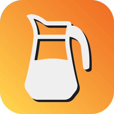 Kişisel ve ticari kullanım için Jug Vektörü Glyph Gradyan Arkaplan Simgesi