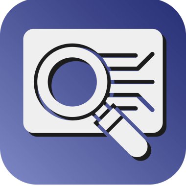 Kişisel ve Ticari Kullanım için Yol Vektörü Glyph Gradyan Arkaplan Simgesi Bulunuyor