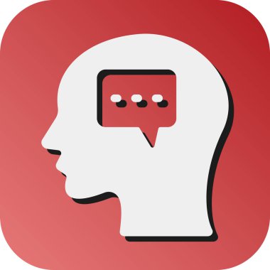 Kişisel ve ticari kullanım için Oral İletişim Vektörü Gradyan Arkaplan Simgesi