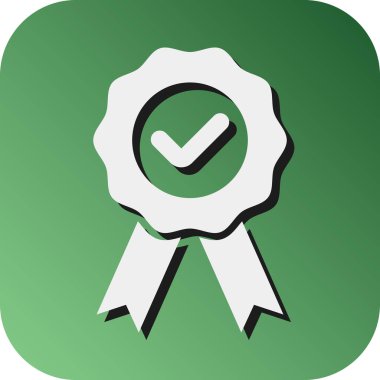 Kişisel ve ticari kullanım için Güvenilirlik Vektörü Glyph Gradyan Arkaplan Simgesi