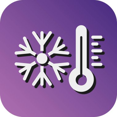 Kişisel ve ticari kullanım için soğutma Vektörü Glyph Gradyan Arkaplan Simgesi