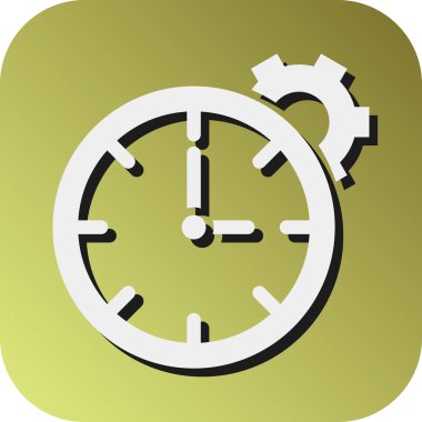 Kişisel ve ticari kullanım için Çalışma Saatleri Vektörü Gradyan Arkaplan Simgesi