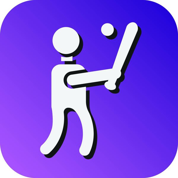 Batter  Vector Glyph Gradient Background Icon For Personal And Commercial Use