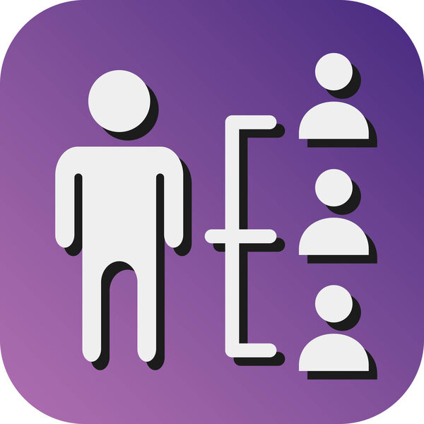 Facilitating Skills  Vector Glyph Gradient Background Icon For Personal And Commercial Use