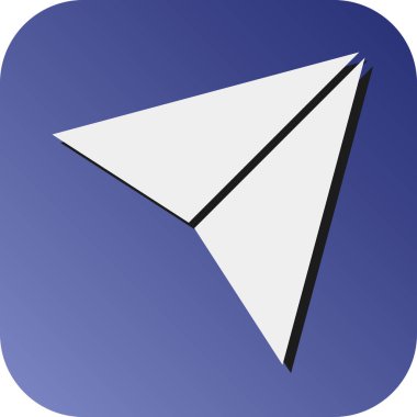 Kişisel ve ticari kullanım için Vektör Glyph Gradyan Arkaplan Simgesini Gönder