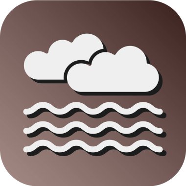 Kişisel ve ticari kullanım için Foggy Vector Glyph Gradyan Arkaplan Simgesi