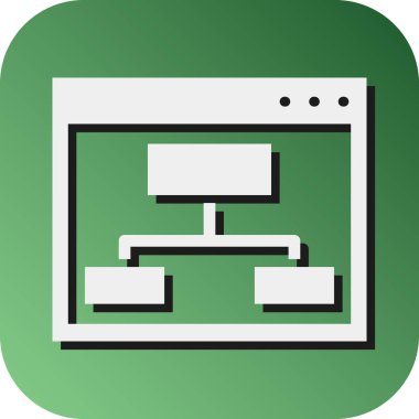 Seo Yapı Vektörü Glyph Gradyan Kişisel ve Ticari Kullanım Simgesi