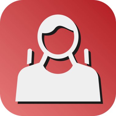 Kişisel ve Ticari Kullanım için Kullanıcı Vektörü Glyph Gradyan Arkaplan Simgesi