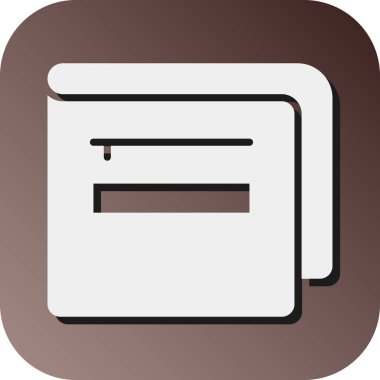 Kişisel ve Ticari Kullanım İçin Cüzdan Vektörü Glyph Gradyan Arkaplan Simgesi