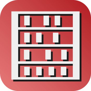 Kişisel ve Ticari Kullanım İçin Raflar Vektör Gradyan Arkaplan Simgesi