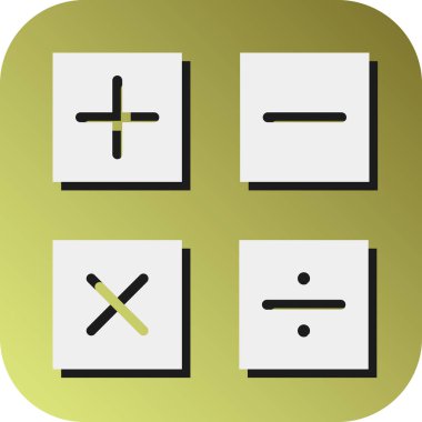 Kişisel ve Ticari Kullanım İçin Matematik Vektörü Gradyan Arkaplan Simgesi