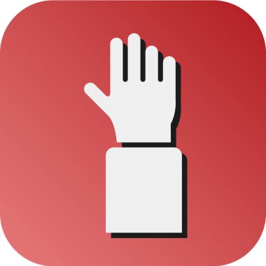 Kişisel ve ticari kullanım için El Vektörü Gradyan Arkaplan Simgesi