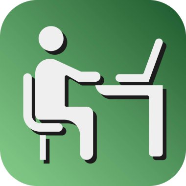 Kişisel ve Ticari Kullanım için Çalışma Vektörü Glyph Gradyan Arkaplan Simgesi