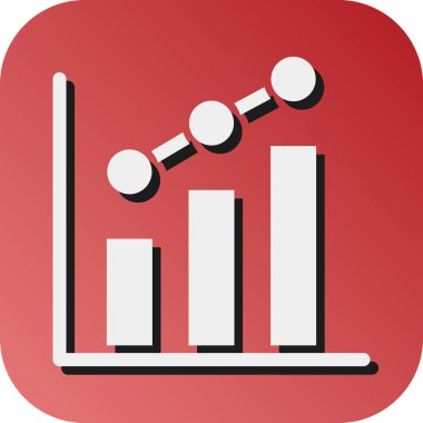 Kişisel ve Ticari Kullanım İçin Diyagram Vektörü Gradyan Arkaplan Simgesi