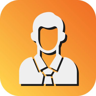 Kişisel ve ticari kullanım için Yönetici Vektörü Glyph Gradyan Arkaplan Simgesi