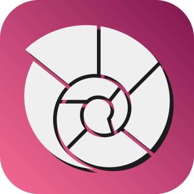 Kişisel ve ticari kullanım için Deniz Kabuğu Vektör Kabuğu Gradyan Arkaplan Simgesi