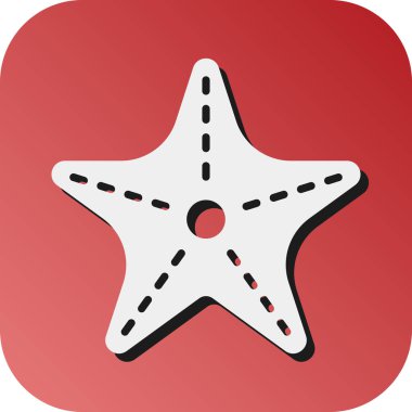 Kişisel ve ticari kullanım için StarFish Vector Glyph Gradyan Arkaplan Simgesi