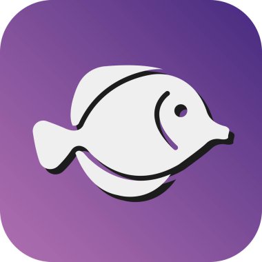 Kelebek balığı Vektör Gradyan Arkaplan Simgesi Kişisel ve Ticari Kullanım İçin