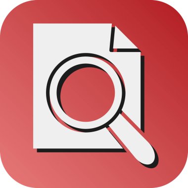 Kişisel ve Ticari Kullanım İçin Analiz Vektörü Glyph Gradyan Arkaplan Simgesi