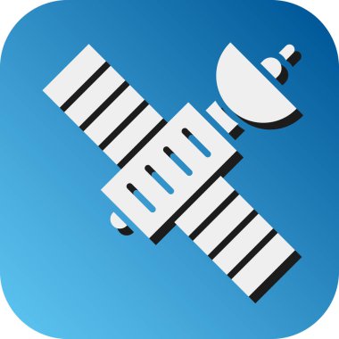 Kişisel ve Ticari Kullanım için Uydu Vektörü Gradyan Arkaplan Simgesi