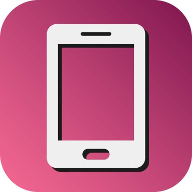 Kişisel ve Ticari Kullanım İçin Mobil Vektör Glyph Gradyan Arkaplan Simgesi