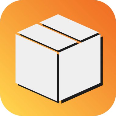 Kişisel ve ticari kullanım için Paket Vektörü Glyph Gradyan Arkaplan Simgesi