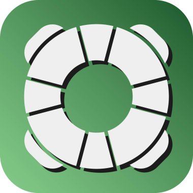 Kişisel ve ticari kullanım için Lifebuoy Vektör Gradyan Arkaplan Simgesi