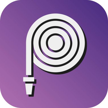 Kişisel ve ticari kullanım için Hortum Vektörü Glyph Gradyan Arkaplan Simgesini Ateşle