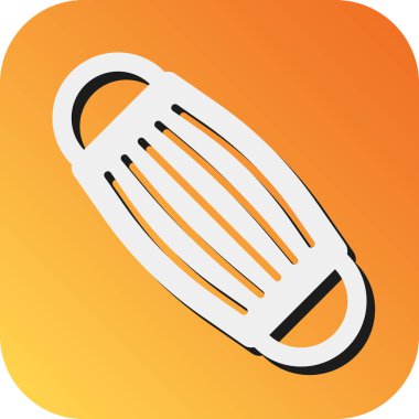 Kişisel ve Ticari Kullanım için Maske Vektörü Glyph Gradyan Arkaplan Simgesi