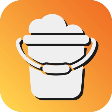 Kişisel ve ticari kullanım için Su Kovası Vektörü Gradyan Arkaplan Simgesi