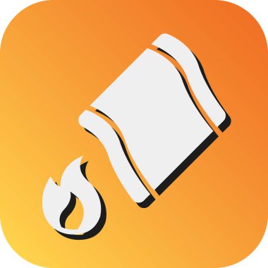 Kişisel ve ticari kullanım için Ateş Battaniyeleri Vektör Vektör Gradyan Arkaplan Simgesi