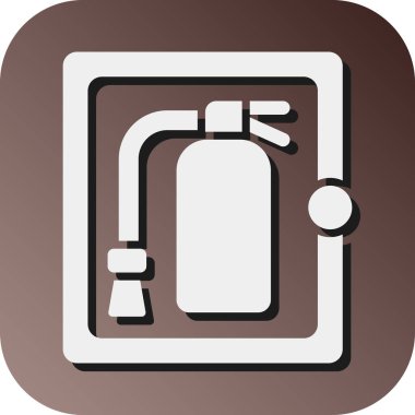 Kişisel ve ticari kullanım için Kabine Vektörü Glyph Gradyan Arkaplan Simgesini Ateşle