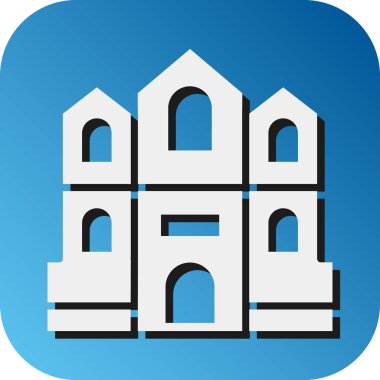 Kişisel ve Ticari Kullanım İçin Mian Katedrali Vektör Gradyan Arkaplan Simgesi