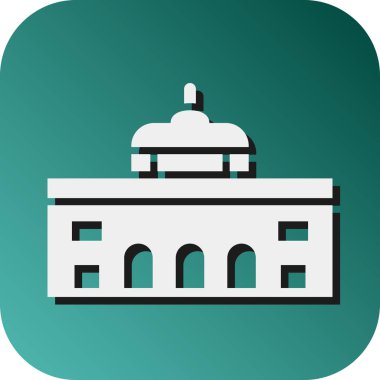 Kişisel ve ticari kullanım için Alcala Kapı Vektörü Glyph Gradyan Arkaplan Simgesi