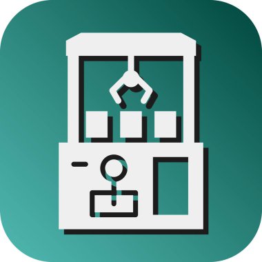 Kişisel ve ticari kullanım için Pençe Makinesi Vektör Gradyan Arkaplan Simgesi