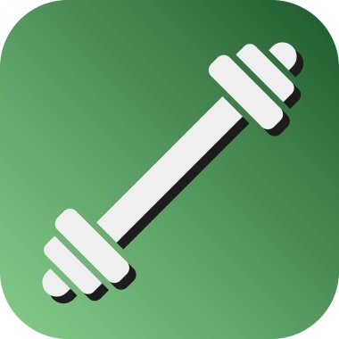 Kişisel ve ticari kullanım için Halter Vektörü Glyph Gradyan Arkaplan Simgesi