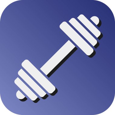 Kişisel ve ticari kullanım için Dumbbell Vektör Gradyan Arkaplan Simgesi