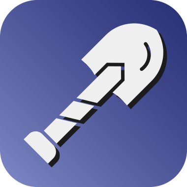 Kişisel ve Ticari Kullanım İçin Kürek Vektörü Gradyan Arkaplan Simgesi