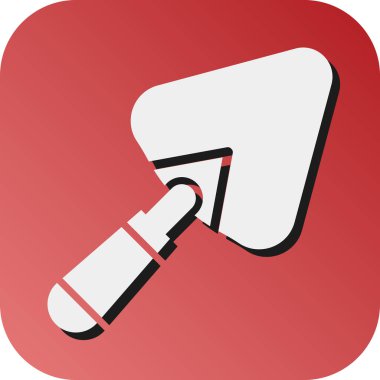 Kişisel ve ticari kullanım için Trowel Vektör Gradyan Arkaplan Simgesi