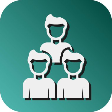 Kişisel ve Ticari Kullanım İçin Seyirci Vektörü Glyph Gradyan Arkaplan Simgesi