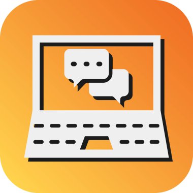 Kişisel ve Ticari Kullanım İçin Sosyal İlişkiler Vektörü Glyph Gradyan Arkaplan Simgesi