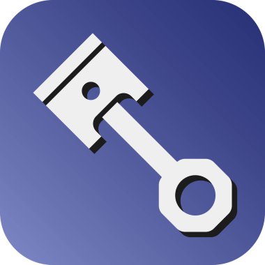 Kişisel ve Ticari Kullanım İçin Piston Vektörü Gradyan Arkaplan Simgesi