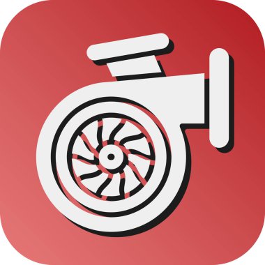 Kişisel ve ticari kullanım için Turbo Vektör Gradyan Arkaplan Simgesi