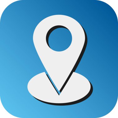 Kişisel ve ticari kullanım için konum Vektörü Glyph Gradyan Arkaplan Simgesi