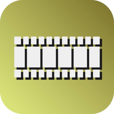 Kişisel ve ticari kullanım için Strip Vektörü Glyph Gradyan Arkaplan Simgesi