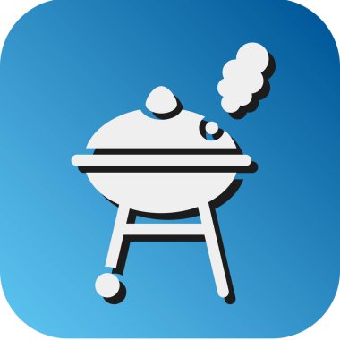 Kişisel ve Ticari Kullanım İçin Smokehouse Vektörü Glyph Gradyan Arkaplan Simgesi