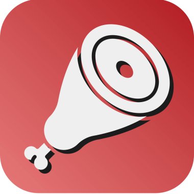 Kişisel ve ticari kullanım için Domuz Bacağı Vektör Gradyan Arkaplan Simgesi