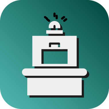 Kişisel ve ticari kullanım için Sandık Tarama Vektörü Glyph Gradyan Arkaplan Simgesi